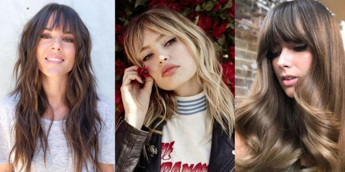 עיצוב שיער לנשים טרנדי 2019: היפי שיער ארוך