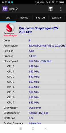 Redmi S2:-Z CPU