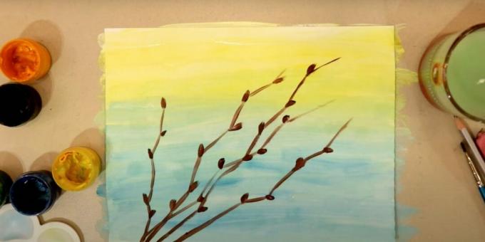 ציורי חג הפסחא: צייר את הענפים 