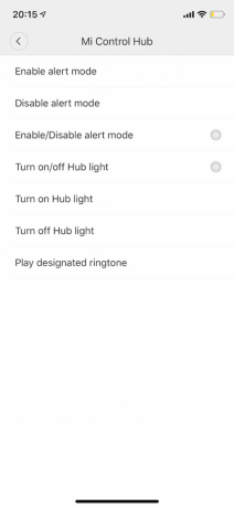 Xiaomi Mi חכם: בחירת פעולה בעת לחיצה