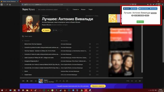 הורד מוסיקה מ- Yandex. מוזיקה ": Yandex Music Fisher