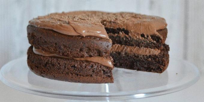 עוגת קפה שוקולד עם שזיפים רזים