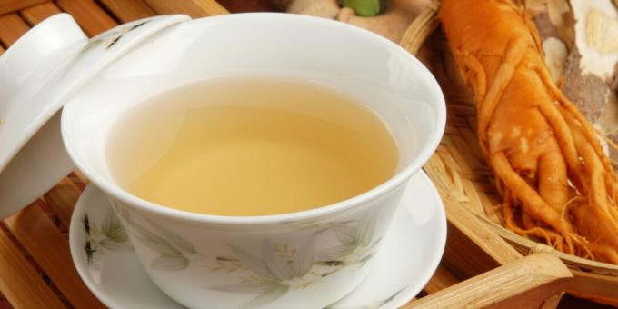 משקאות בריאים לפני השינה: תה ג'ינסנג הודי