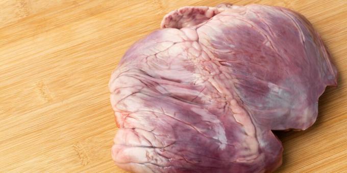 איך וכמה לבשל לב חזיר: לב חזיר חתוך