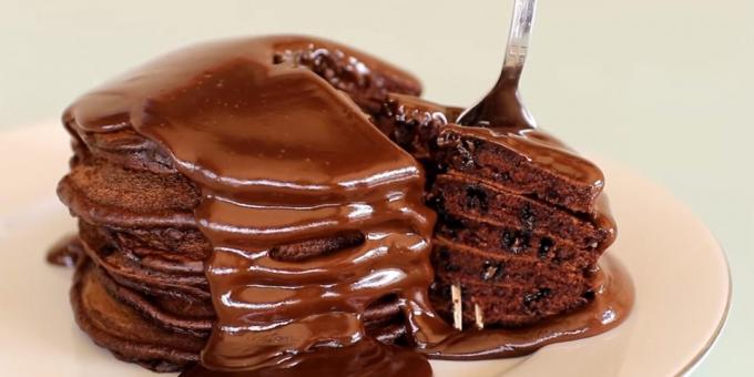 איך לבשל פנקייק שוקולד: מתכון
