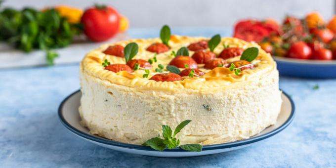 חטיף עוגת גבינה עם עגבניות