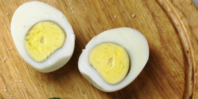 ארוחת בוקר בריאה: ביצים קשות
