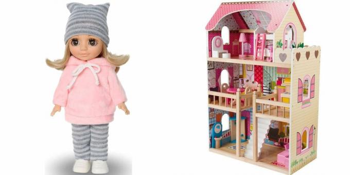 מה לתת לילדה בת 5 ליום ההולדת שלה: בובה או בית בובות