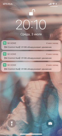 Xiaomi Mi חכם: הודעה בטלפון