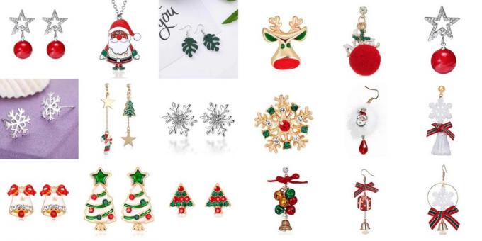 מוצרים עם AliExpress ליצור אווירה של שנה חדשה: תכשיטים, עגילים, תליונים