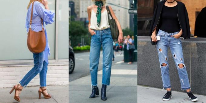 הכי מכנסי הנשים האופנתיות: ג'ינס עם קצה הגלם נמוך