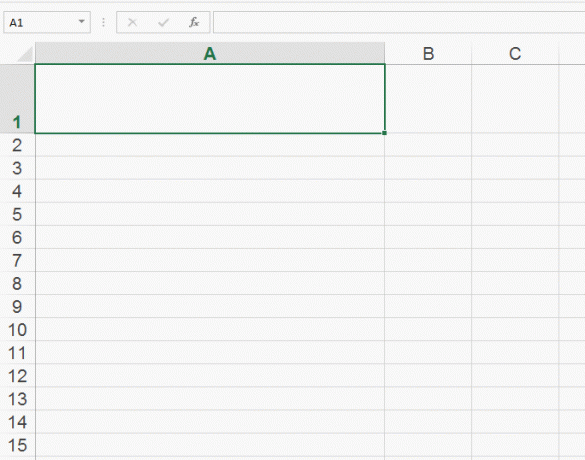 העברת הטקסט בכפייה בתא ב- Excel