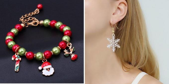 מוצרים עם AliExpress ליצור אווירה של שנה חדשה: תכשיטים, צמידים, עגילים