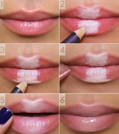 כיצד להפוך את השפתיים תפוחות עיפרון לבן