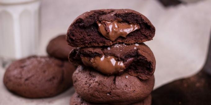 עוגיות במילוי שוקולד à la fondant