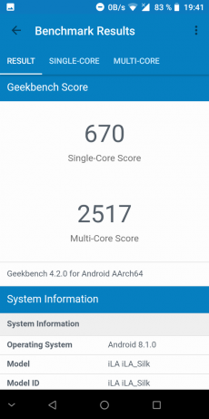 אילה משי: Geekbench