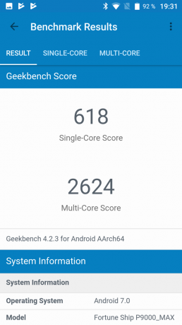 Protected החכם Poptel P9000 מקס: GeekBench