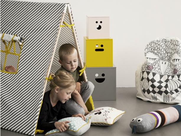 עיצוב החדר של ילד: אוהל לילד