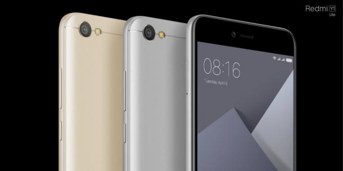 Xiaomi redmi Y1 ו byudgadzhety Y1 לייט redmi