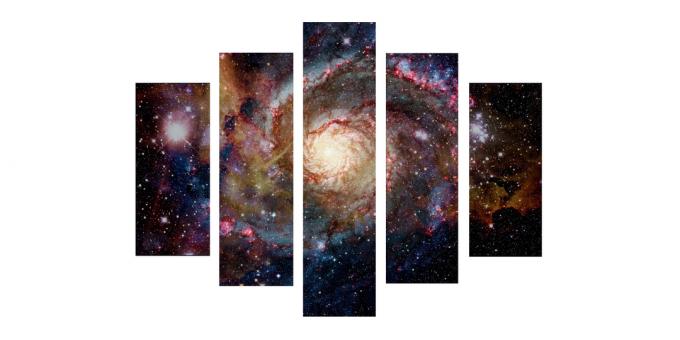 תמונה מודולרית "זוהר גלקסיות"