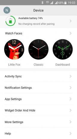 Xiaomi Amazfit פייס: Application