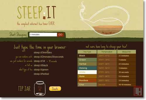 Steep.it - ​​טיימר שיעזור להפוך את התה תקין