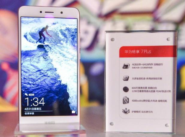 Huawei תהנה 7 פלוס: הופעת סמארטפון