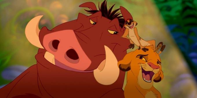 Cartoon "מלך האריות": השיר הוא ארוג מקרוב לתוך נרטיב, מונע על ידי פעולה, דמויות לחשוף
