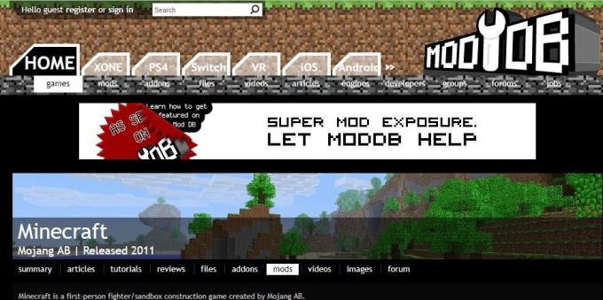 אופנה איפה להוריד Minecraft: ModDB