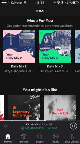 קטלוג המוזיקה Spotify