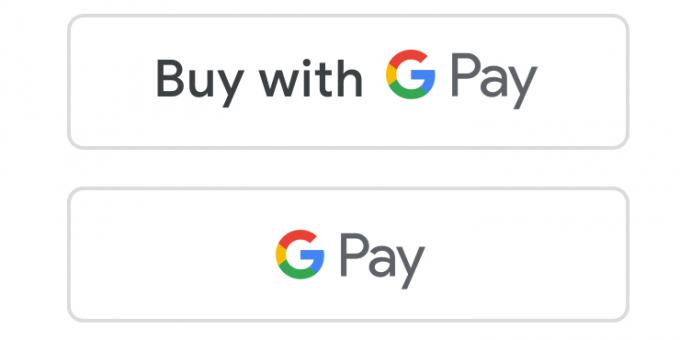 לחצנים עם לוגו Pay Google