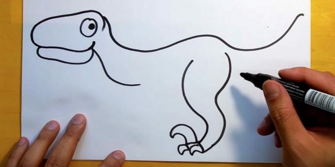 איך לצייר דינוזאור: לצייר טפרים