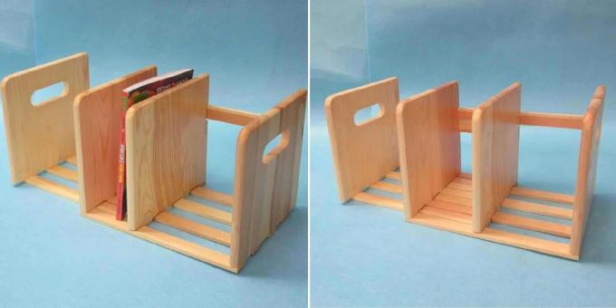 אביזרי בית מעץ: מדף ספרים 