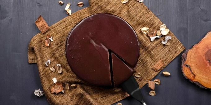 עוגת גבינה שוקולד ללא אפייה. מארבעה מרכיבים בלבד
