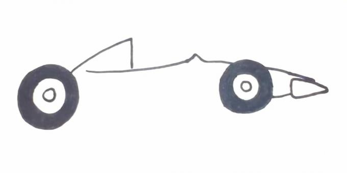איך לצייר מכונית מירוץ: הוסף גלגל שני