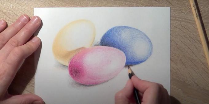 צבעו מעל הביצה וצבעו צל