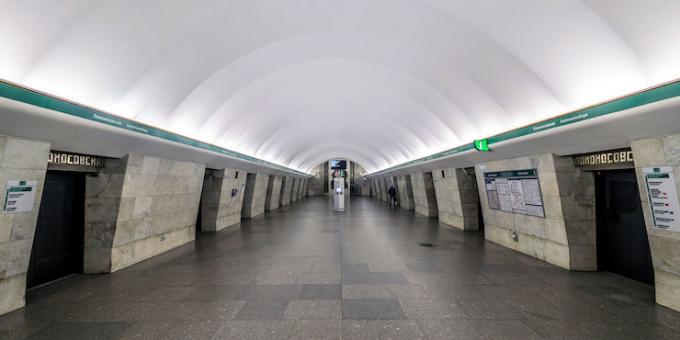 אטרקציות בסנט פטרסבורג: תחנת המטרו "לומונוסוב"