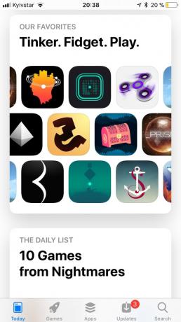 App Store ב- iOS 11: אוספים