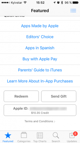 איך להתעלות מעלה את יתרת ארה"ב Apple ID