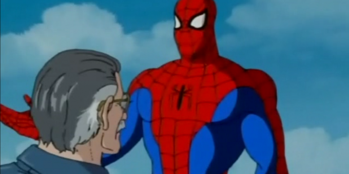 הקמע של סטן לי על סדרת האנימציה "ספיידרמן" ב 1994