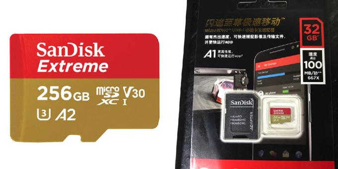 כרטיסי הזיכרון של SanDisk
