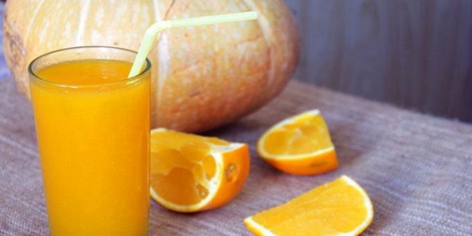 מיץ דלעת עם תפוזים