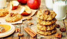 עוגיות שיבולת שועל עם תפוח וקמח מלא
