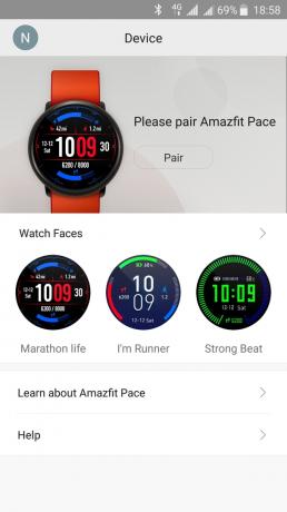 Xiaomi Amazfit פייס: עבודה עם יישומים