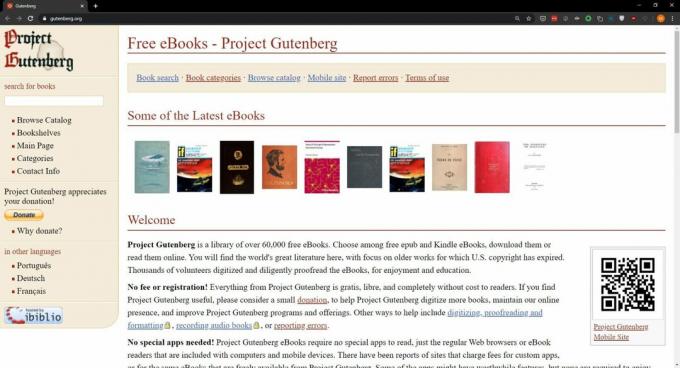 איפה מורידים ספרים: פרויקט גוטנברג