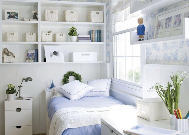 עיצוב חדר שינה קטן: לבחור וילונות