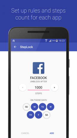 StepLock: נורמת צעדים לשחרור פייסבוק