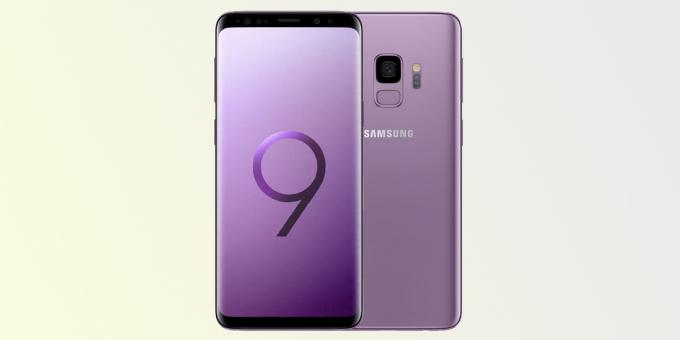 Samsung Galaxy S9 עם מסך מעוגל