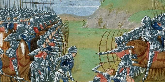 מיתוסים קרביים מימי הביניים: קשתים מול פרשים משוריינים