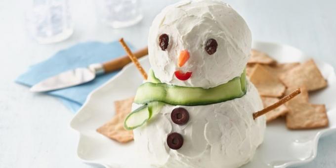 מנות חג המולד: המנה הראשונה "Snowman גבינה"
